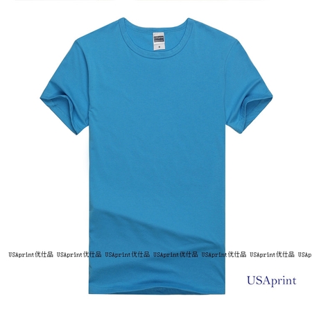 厂家直销USAprint夏季男装短袖纯棉 手绘烫画T恤 棉加莱卡弹 包邮